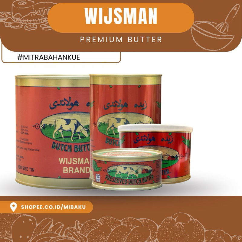 

Wijsman Butter / Mentega Kaleng | 200g | 454g | 1kg