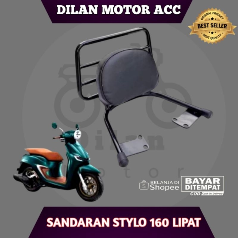 Sandaran Jok Belakang Motor STYLO 160 Model Lipat Sandaran Jok Motor Belakang Stylo