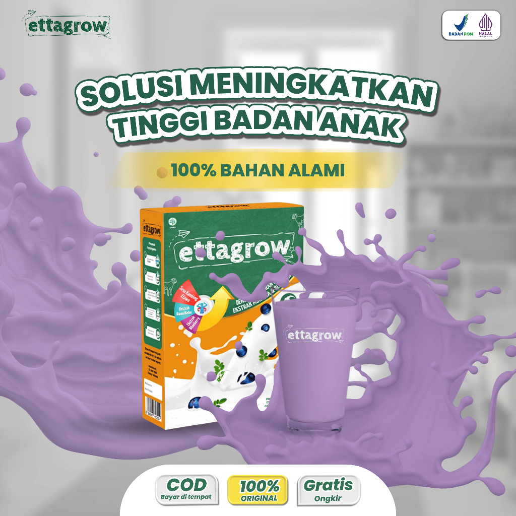 

Solusi Tinggi Badan Anak Naik - Ettagrow Susu Kambing Superfood Anak Kaya Nutrisi Original 100%
