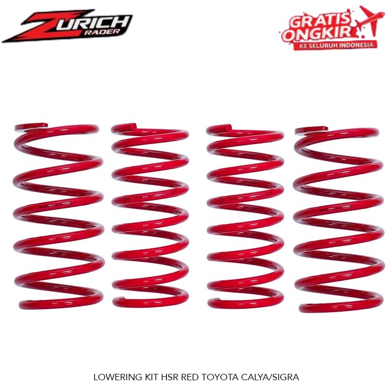 Per Ceper Mobil Sigra Calya Lowering Kit Hsr Red Untuk Daihatsu Sigra Toyota Calya