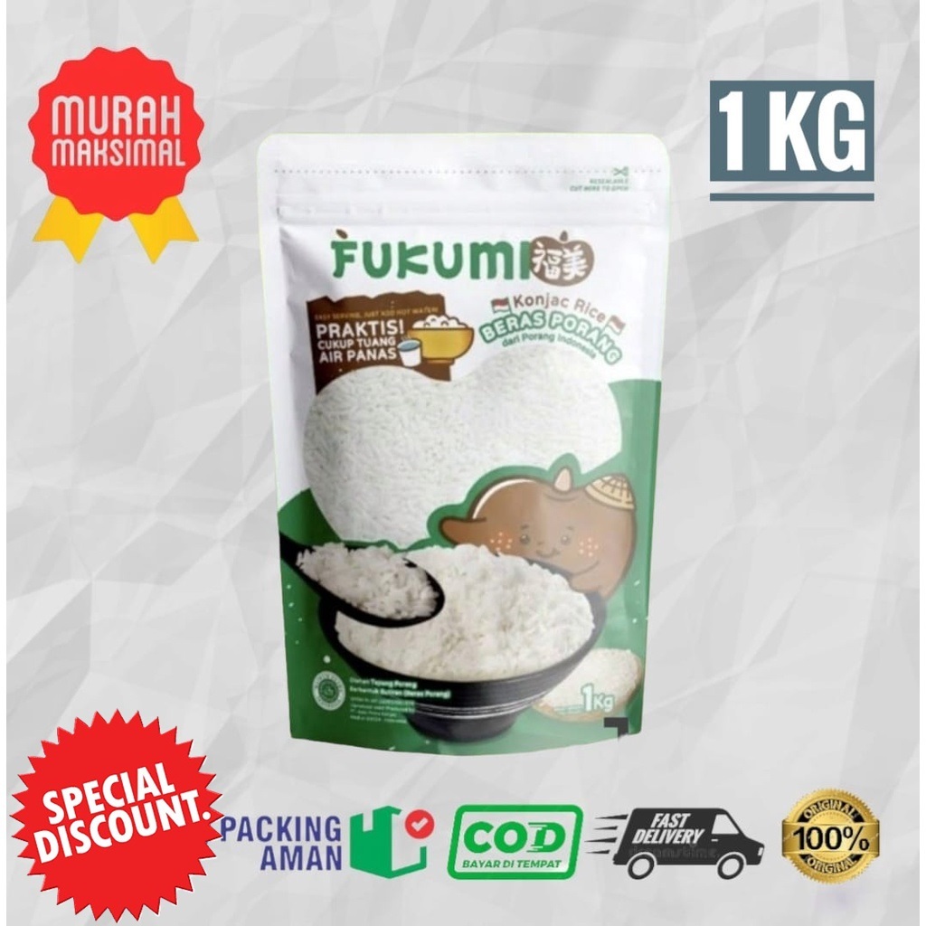 

PROMO MURAH NAMPOL!!! Beras Porang Fukumi Pouch 1 Kg