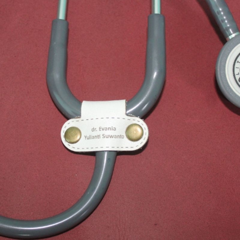 Stetoskop Tag Stetotag Kulit Custom Nama