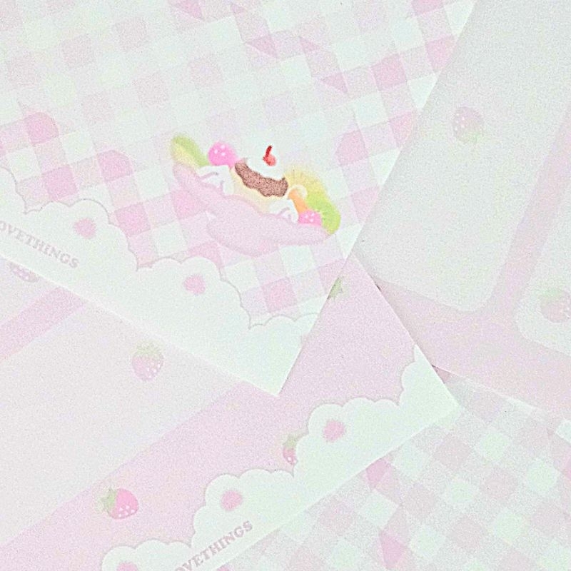 

Lovethings Strawberry Pudding Binder Memo Set