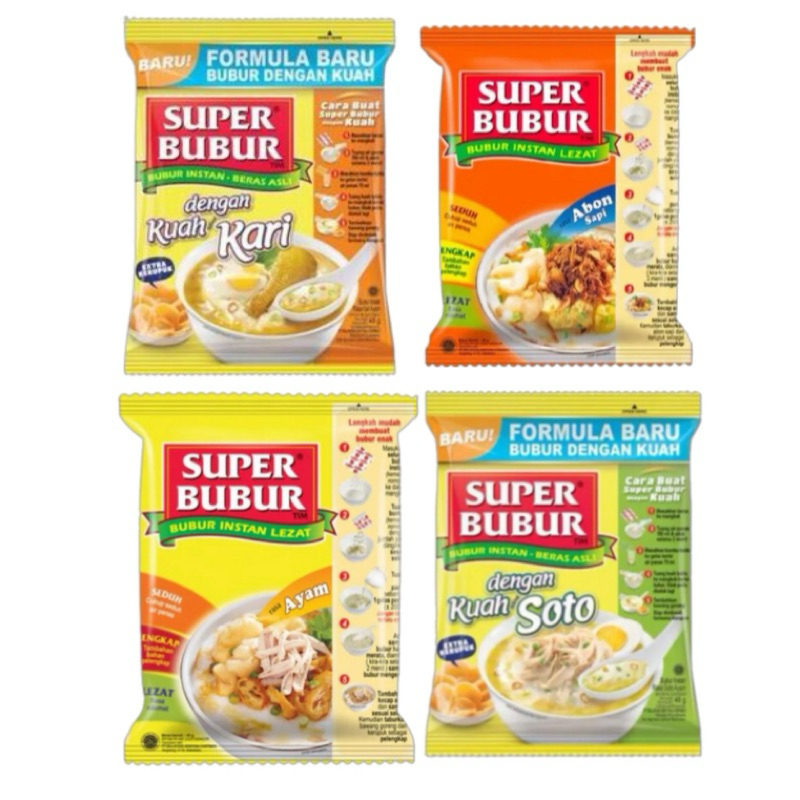 

Super bubur refill mix 5pcs all varian