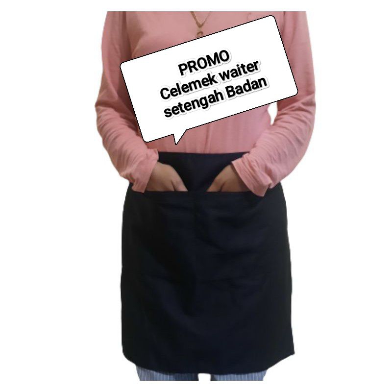 celemek waiters / apron waiters / celemek setengah badan / celemek / apron