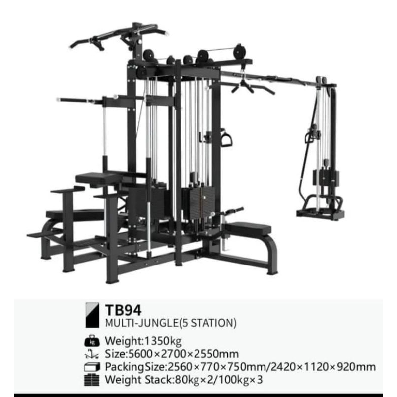 5 stack alat fitness multifungsi
