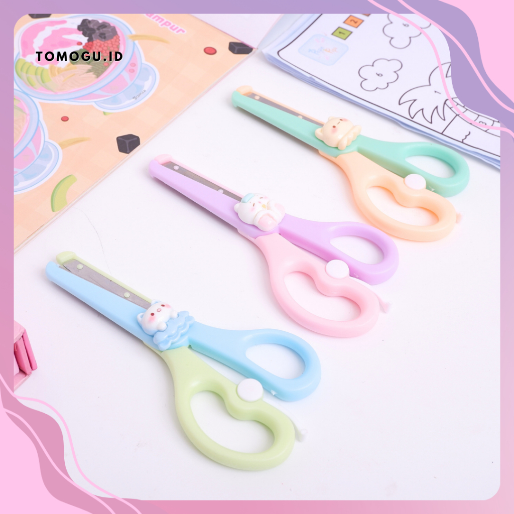 

Gunting Anak Tin Hao Stainless Animal Scissors Kids Pemotong Kertas Alat Kerajianan