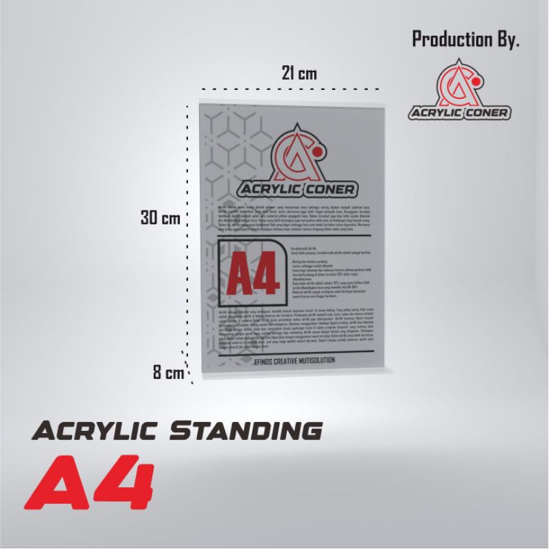 

Acrylic Brosur Tent Holdet A4 T