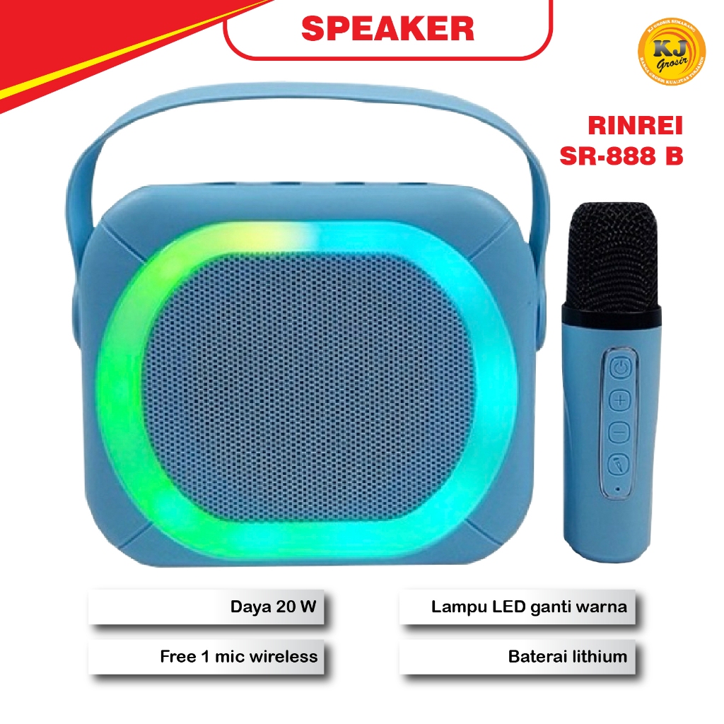 SPEAKER MINI RINREI SR888B / SR-888 B/ SR 888 B REKOMENDASI SPEAKER MURAH / SPEAKER MURAH