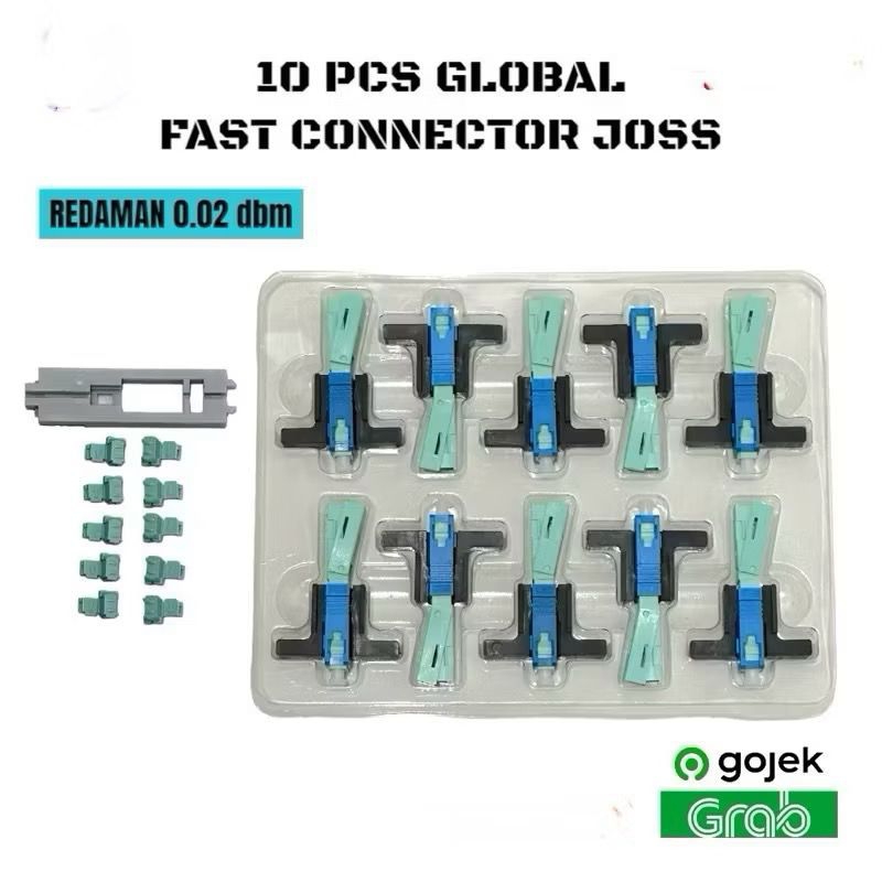 ￼1 PACK ISI 10 PCS FAST CONNECTOR JOSS GLOBAL SC UPC