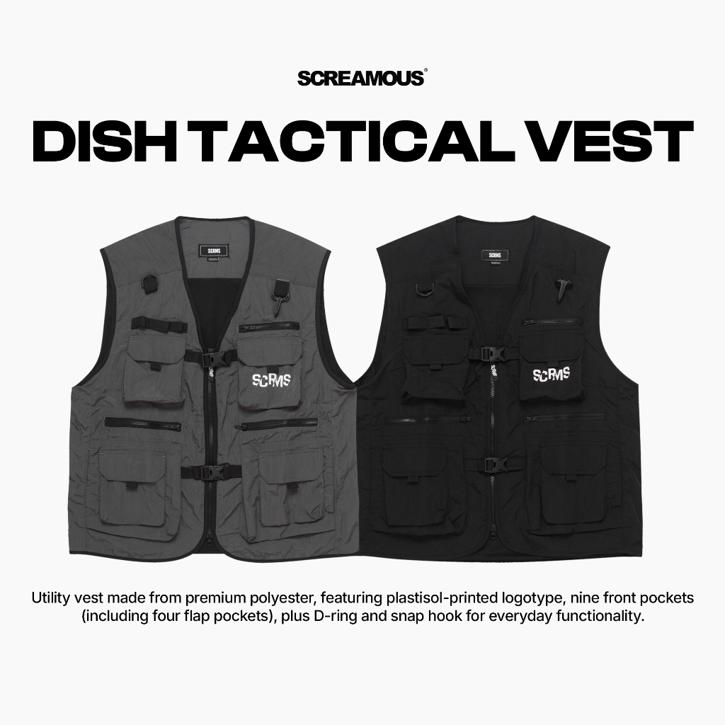Screamous Tactical Vest Rompi Jacket FIFTY FIVE and BEYOND DISH