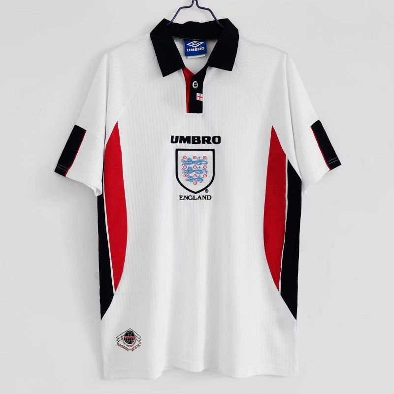 (RETRO) JERSEY BOLA INGGRIS HOME 98 1998 ENGLAND KLASIK GRADE ORI