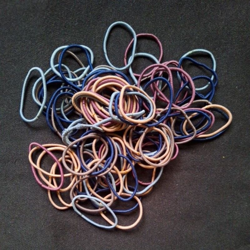 Ikat Rambut Gelang Korea Isi 100pcs