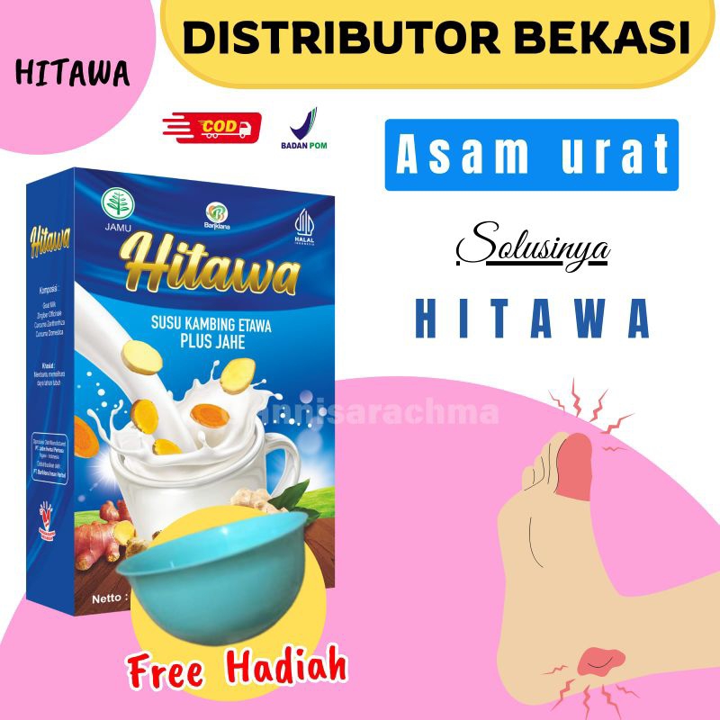 

[BISA COD + GARANSI] HITAWA 1 BOX @200GR | ATASI ASAM URAT