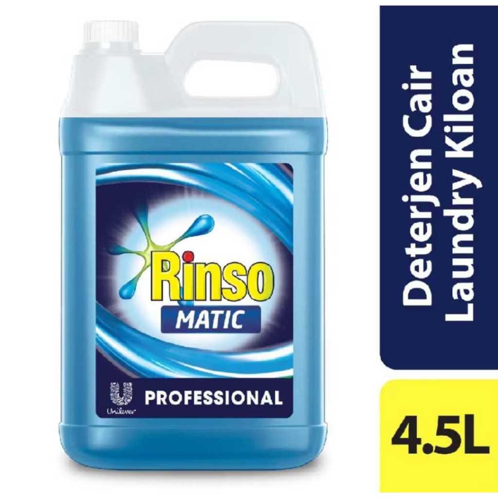 Detergent Cair 4.5 Liter Rinso Matic Profesional / Rinso Cair 5 Liter