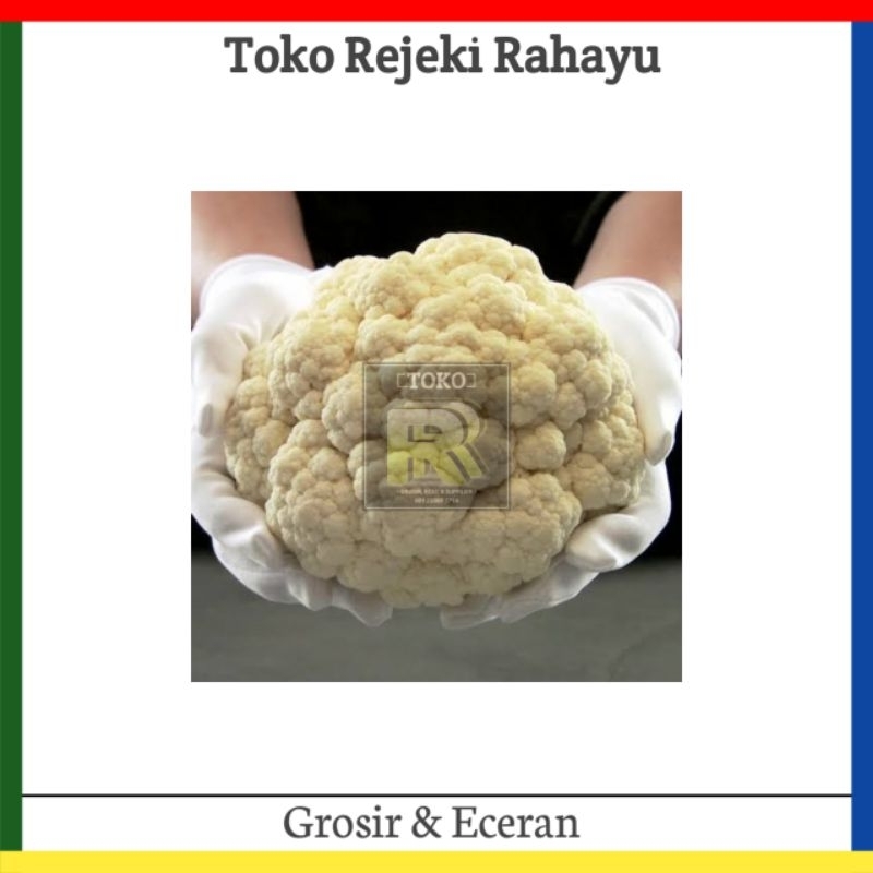 

Cauliflower / Bunga kol / Kembang kol / Brungkul +-500gr (bersih tanpa daun)