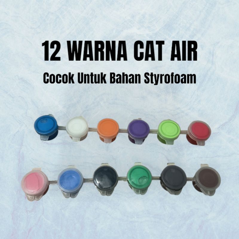 

Cat Air Untuk Mewarnai Styrofoam 12 Warna Siap Pakai