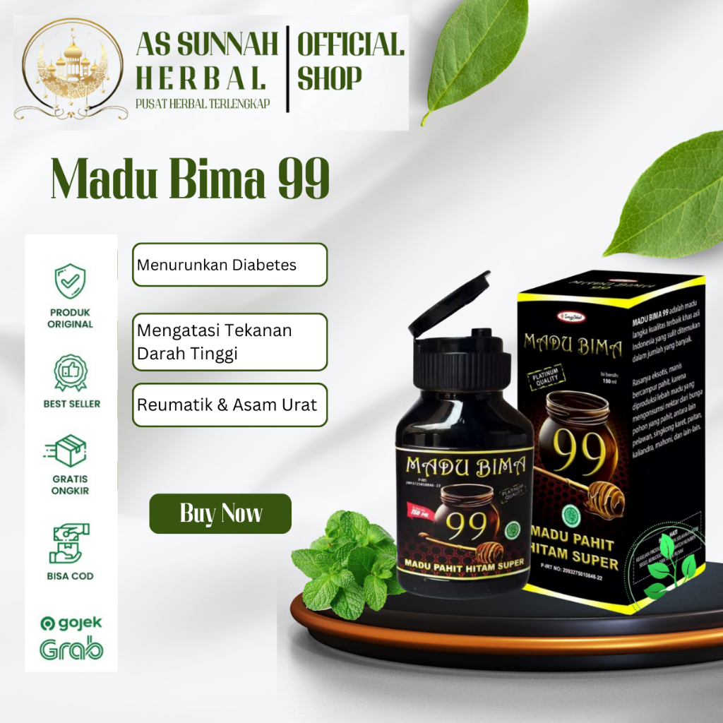 

Madu Bima 99 Madu Pahit Hitam Super / Madu Bima 99 Original 150ML