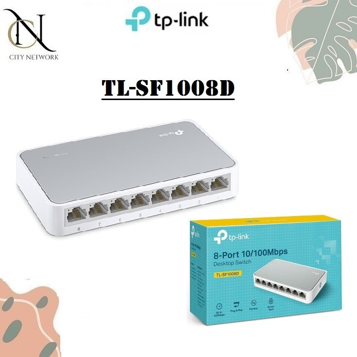 TP-Link TL-SF1008D - TPLink SF1008D 8 Port Desktop Switch Hub SF 1008