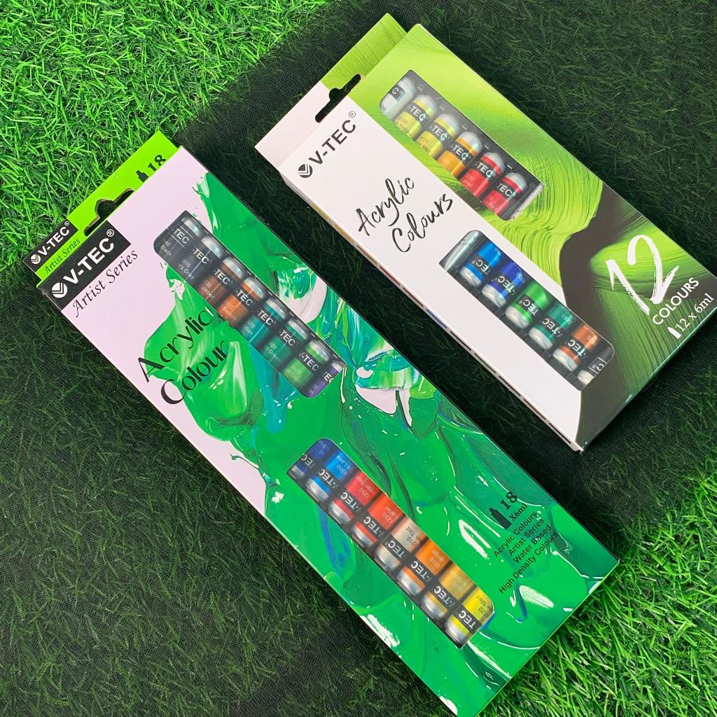

Cat Akrilik V-Tec 12 & 18 Warna Acrylic Colours 6 ml VT-612/A dan VT-618/A