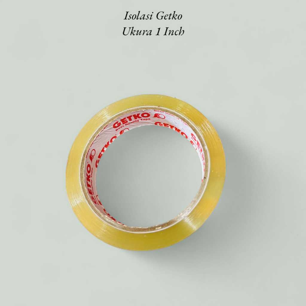 

LAKBAN BENING (ISOLASI) merek GETKO 1 Inch