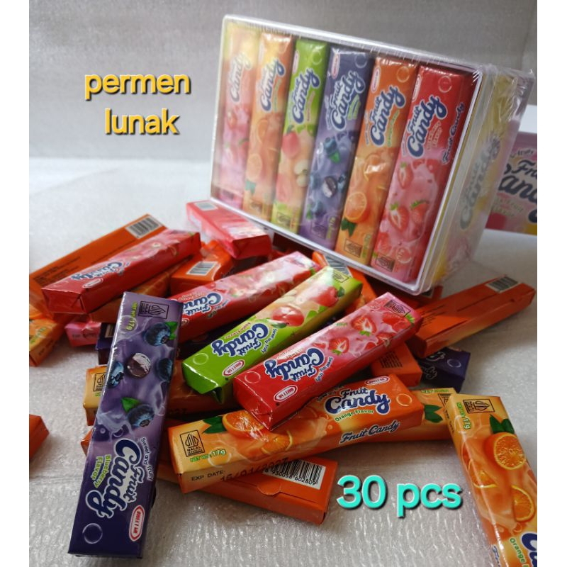 

permen lunak CANDY FRUIT KOTAK isi 30 Pcs