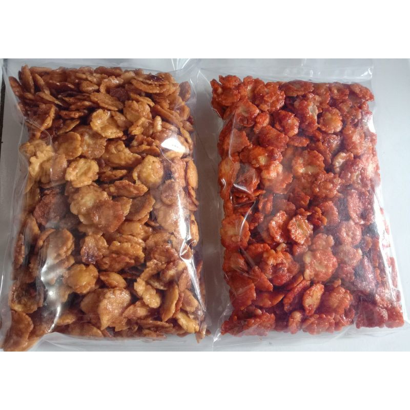 

CEMILAN PEDAS TERLARIS/ SNACK KILOAN 250GR/ EMPING PEDAS MANIS/ KERIPIK MELINJO 250GRAM