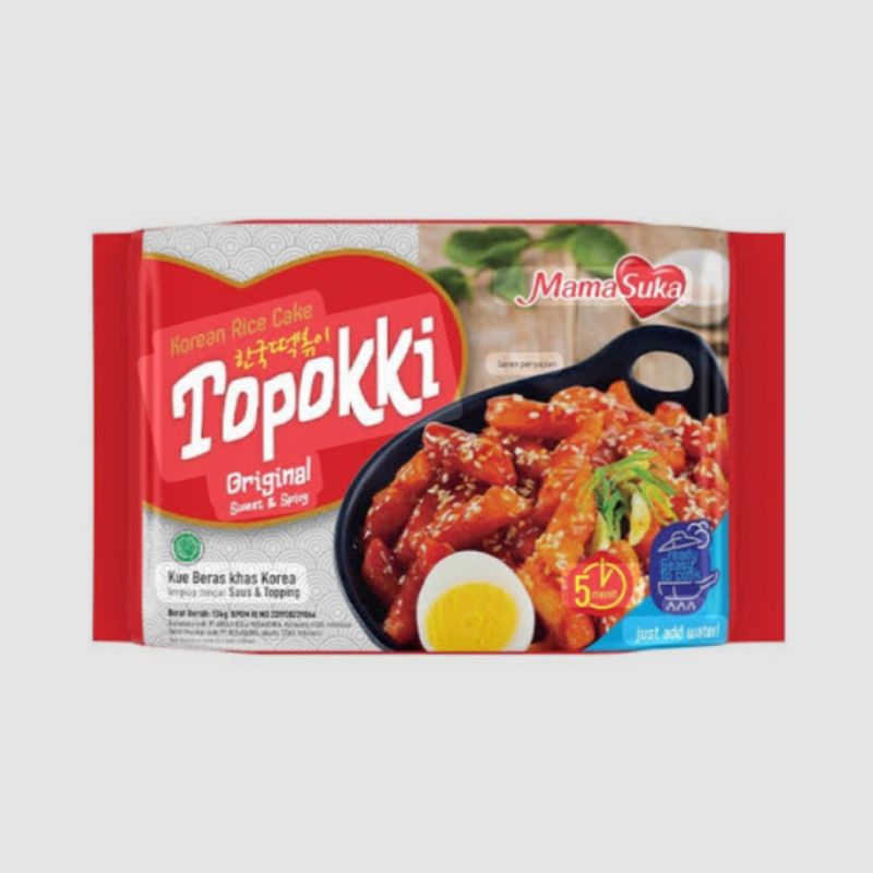 

Topokki Korean Rice Cake Original Sweet & spicy 134g