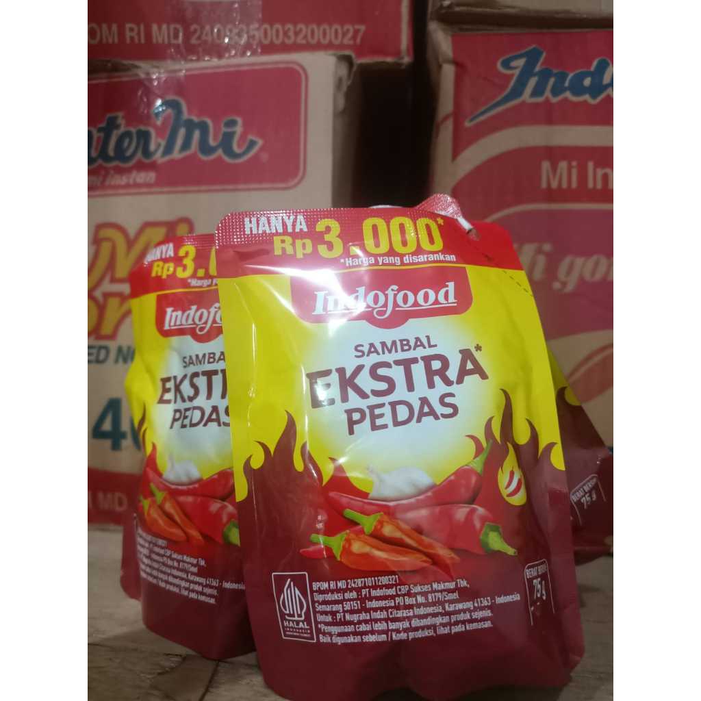

Indofood Saos Sambal Extra Pedas Pouch 75gr