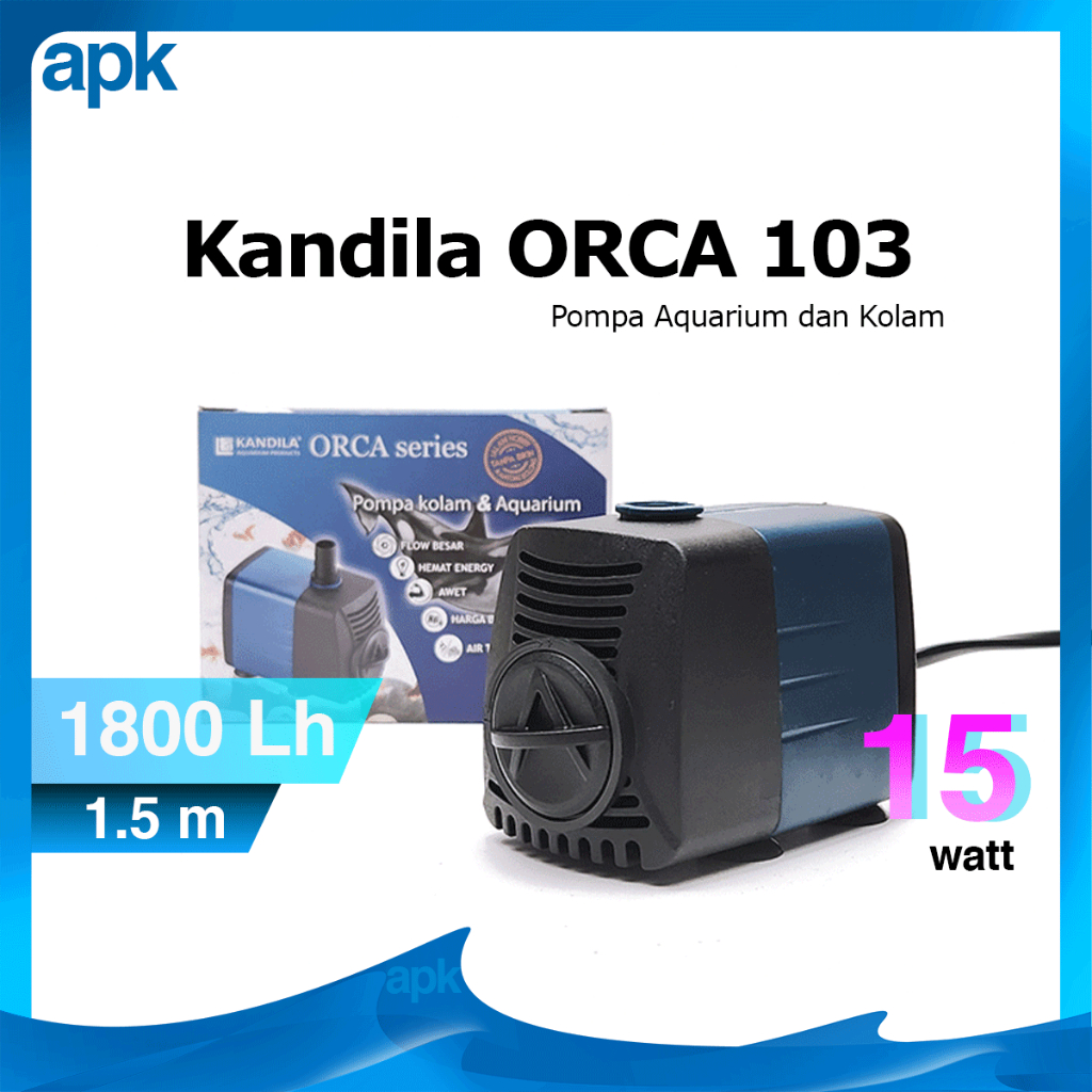 POMPA KANDILA ORCA 103 1800 LPH Pompa Aquarium Kolam