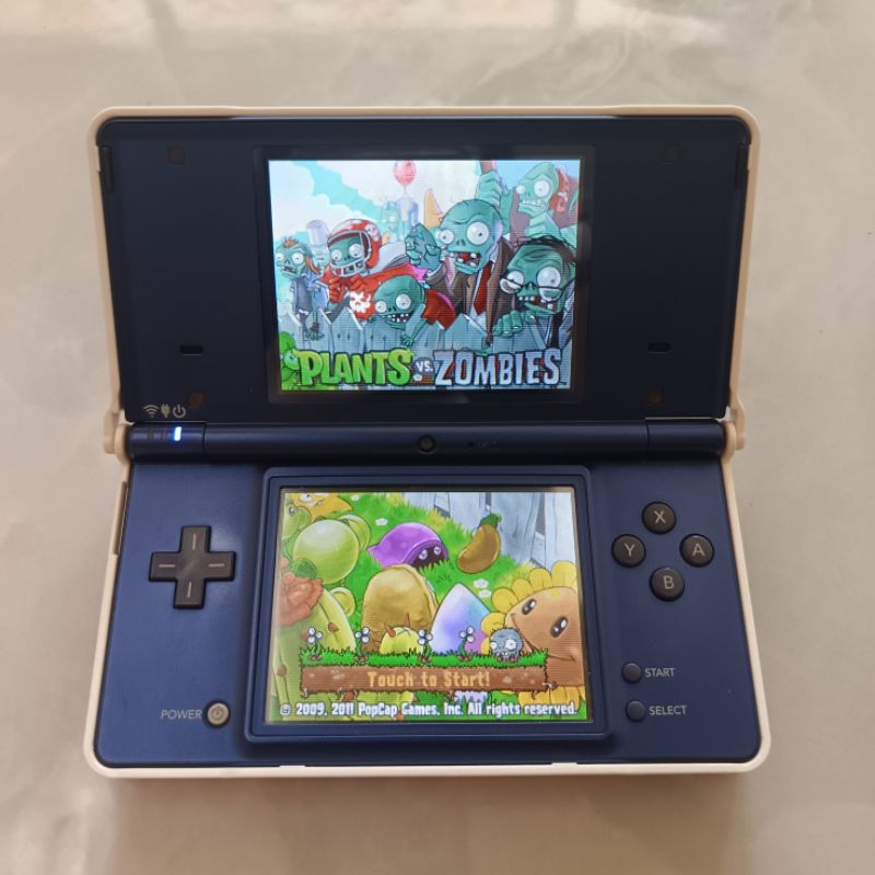 Nintendo dsi biru metalik