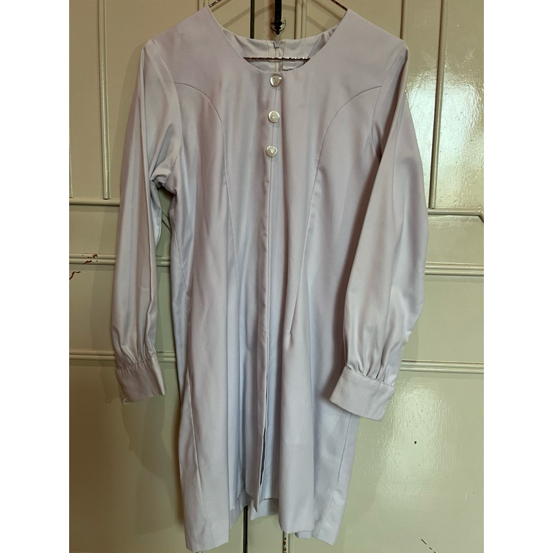 Prelove Baju Tunik Putih Bahan Katun Toyobo Cantik
