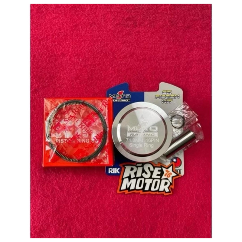 PISTON 71 PEN 16 SINGLE RING MOTO 1