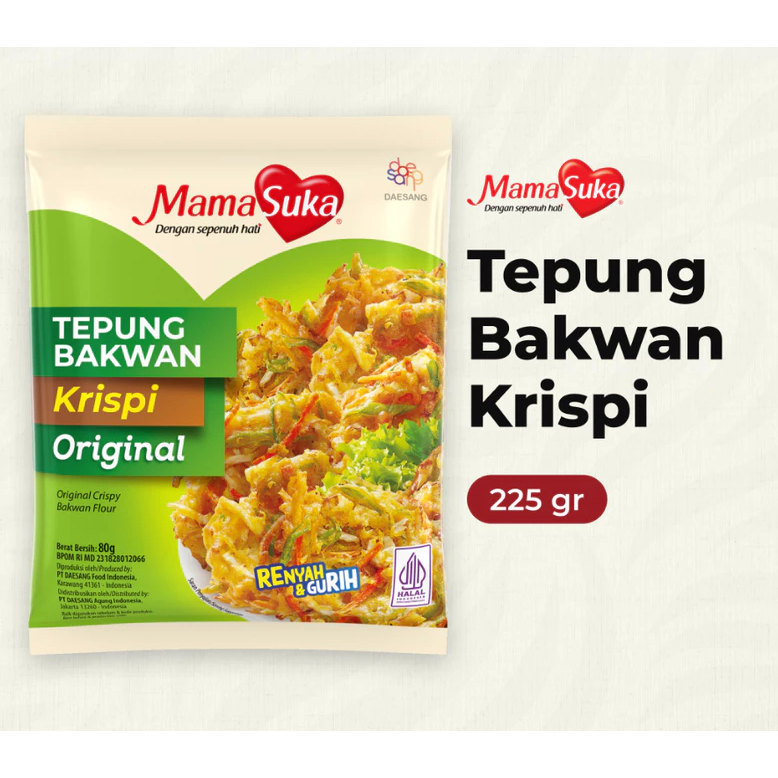 

MamaSuka Tepung Bakwan Krispi Original - 225 gr