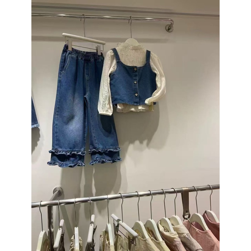 Set 3in1 Jeans Anak Perempuan Import 5-8 tahun