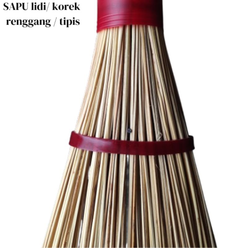 (SAPU KOREK GG MERAH) /Sapu lidi taman gagang kayu/Sapu lidi BIASA/Sapu halaman/sapu korek murahan