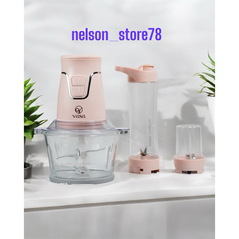 Chopper, Juicer, Grinder, dan Blender VASA 4 in 1 Food Processor Eurppean Quality