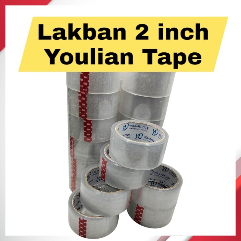 

Youlian lakban 2 inch 45mm tape bening