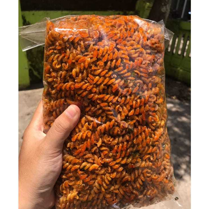 

500gr MAKARONI SPIRAL ULIR CIKRUH PEDAS GURIH /MAKARONI SPIRAL BANTET