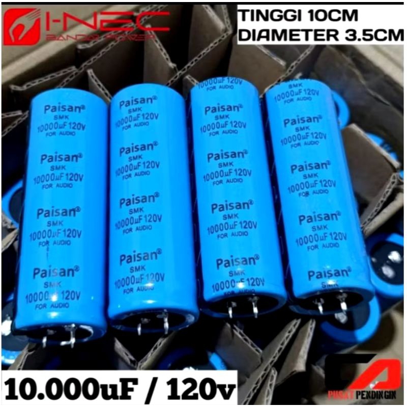 Elco 120v 10000uf Paisan blue(Baru) kualitas original 100%