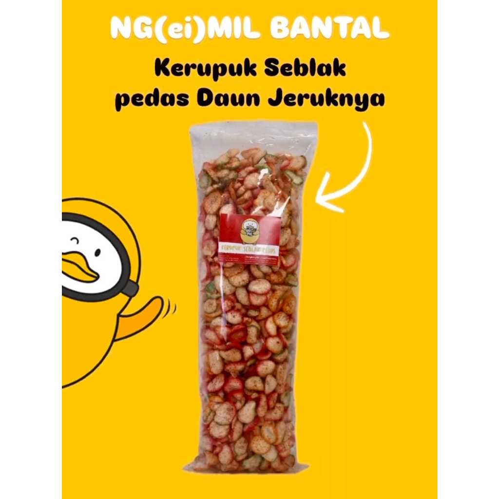 

EI Snack Ng(ei)mil Bantal Kerupuk Seblak Pedas 300gr