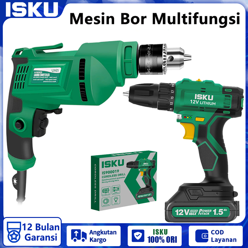 ISKU Mesin Bor Listrik Bolak Bali 700W 220V Hand Electric Drill Berlaku/Listrik Mesin Bor 12V Batera