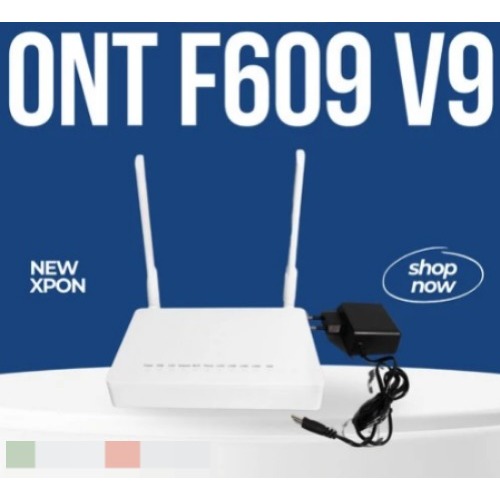 ZTE MODEM F609 GPON-XPON NEW + ADAPTOR ONT - LN