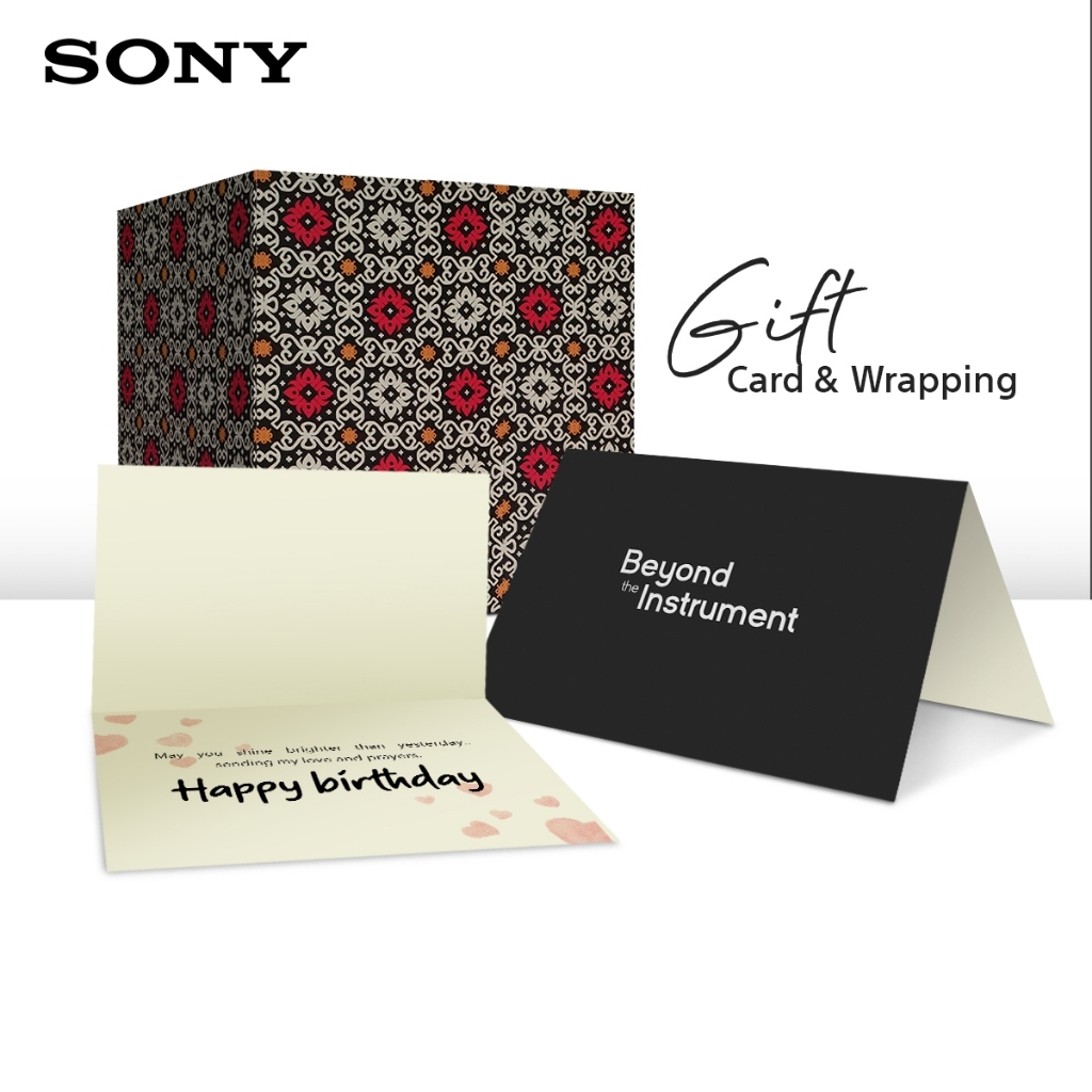 

Paket Bungkus Hadiah Kertas Kado & Kartu Ucapan Custom (Wajib dengan produk Sony)
