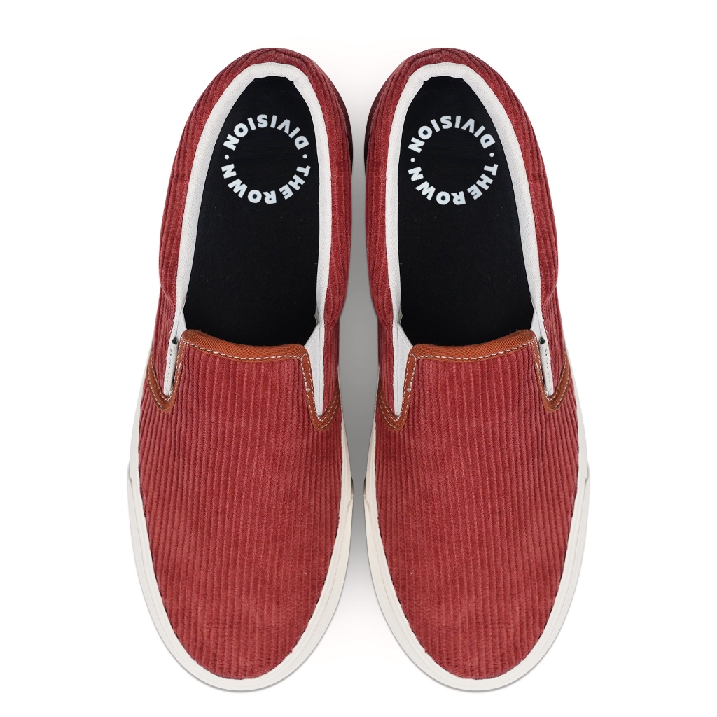 Rown Division Official Slip On Shoes - Rowndvsn Sepatu Ellden Red Brick