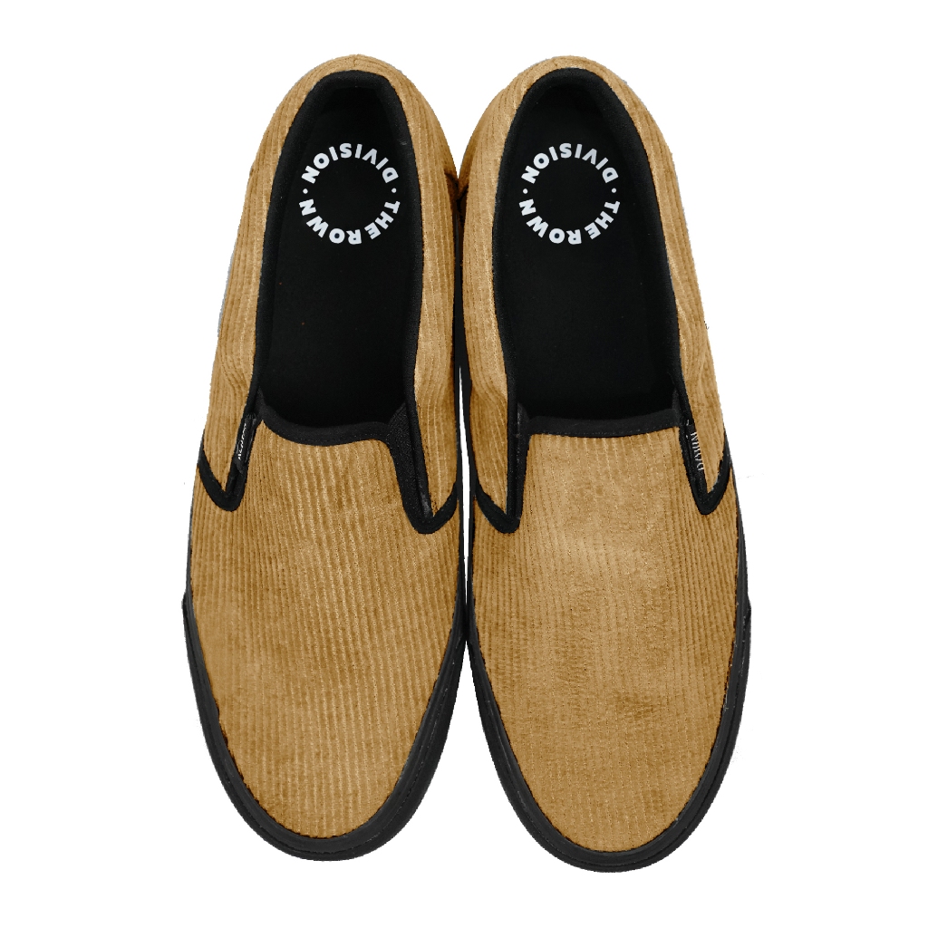 Rown Division Official Slip On Shoes - Rowndvsn Sepatu Ellden Cream Black