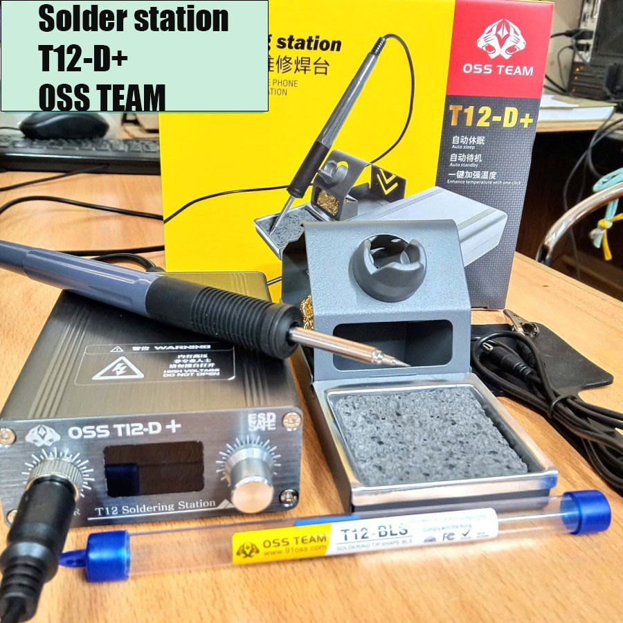 SOLDER STATION T12 T12-D+ OSS TEAM ORIGINAL solder soldering kit timah pasta