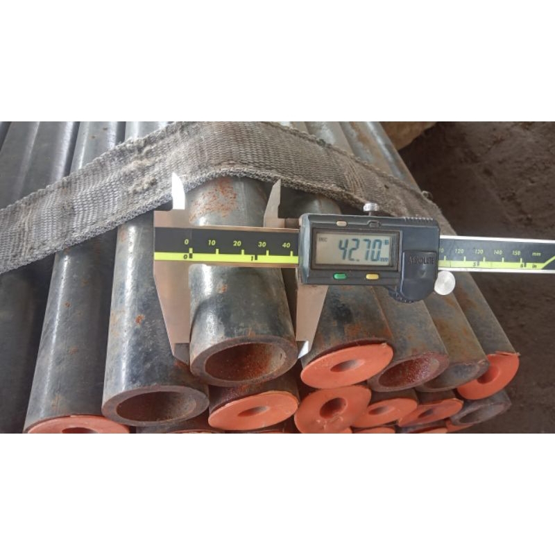 Pipa Besi Seamless OD 42mm x ID 32mm x panjang 1000mm