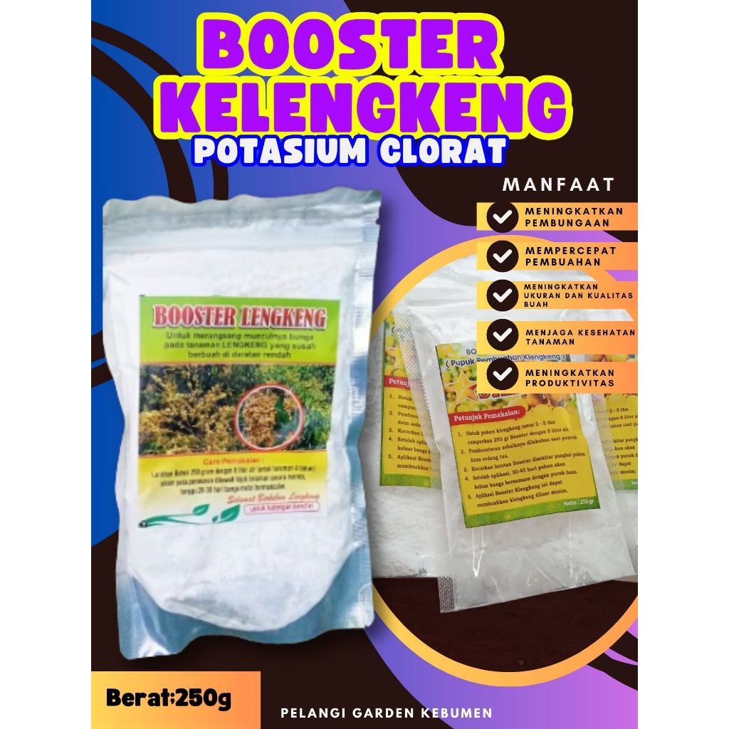 KUALITAS TERBAIK  Booster Buah Kelengkeng Murni 1Kg, Booster Buah Kelengkeng Merah, Booster Buah Kel