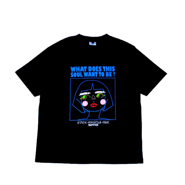 Kaos Pria Hitam Lengan Pendek Ropetice Even Angels Ask